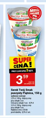 Serek Twój Smak puszysty naturalny Piątnica promocja w Twój Market