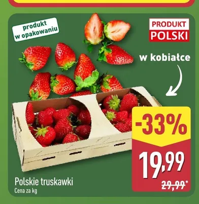 Truskawki polskie promocja w Aldi