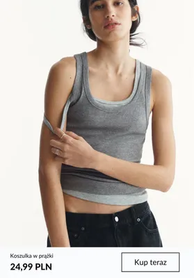 Koszulka w prążki promocja w H&M