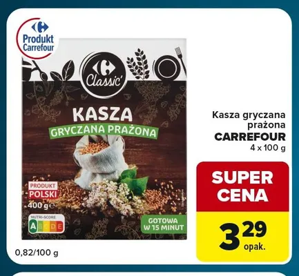 Kasza gryczana prażona Carrefour promocja w Globi