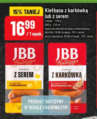 Kiełbasa z serem JBB Bałdyga promocja w POLOmarket