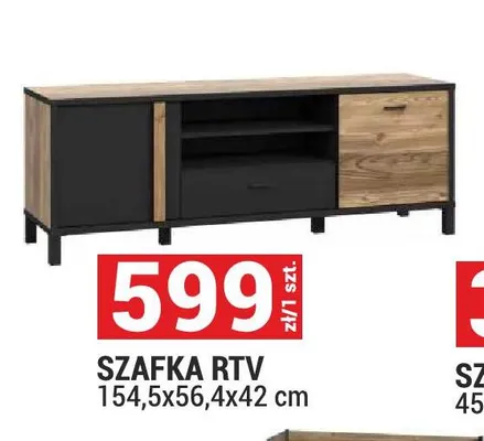 Szafka RTV 154,5x56,4x42cm promocja w Merkury Market