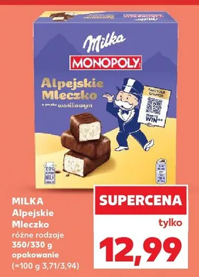 Czekolada Milka Alpejskie Mleczko promocja w Kaufland