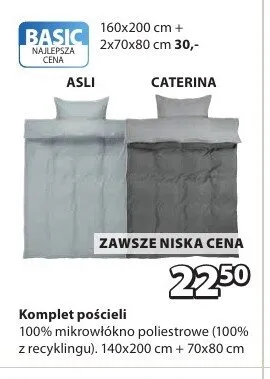 Komplet pościeli ASLI 140x200cm + 70x80cm promocja w Jysk