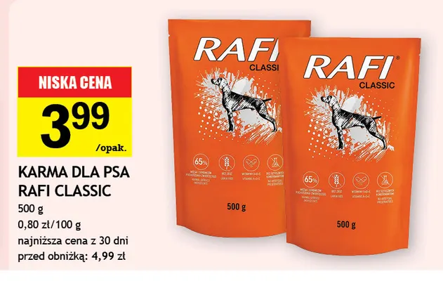 Karma dla psa Rafi Classic promocja w Gram Market