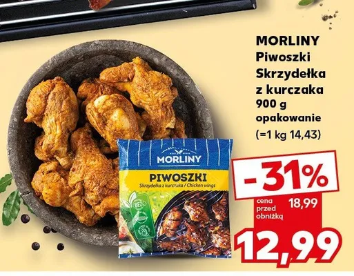 Piwoszki Skrzydelka z kurczaka Morliny promocja w Kaufland