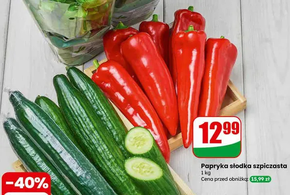 Ogórek zielony promocja w Dino