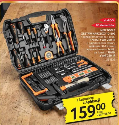 Zestaw narzędzi NEO TOOLS 88 elementów 10-202 promocja w Selgros