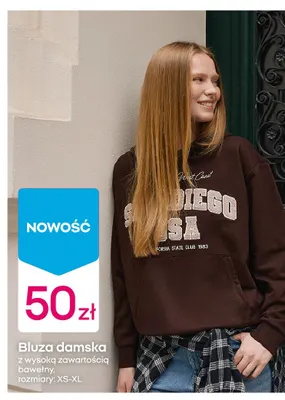 Bluza damska z wysoką zawartością bawełny promocja w Pepco