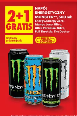 Napój energetyczny Monster Ultra Paradise promocja w Biedronka