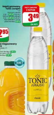 Napój gazowany Tonic Jurajski classic promocja w Dino