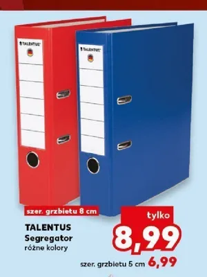 Segregator TALENTUS szer. grzbietu 8 cm promocja w Kaufland