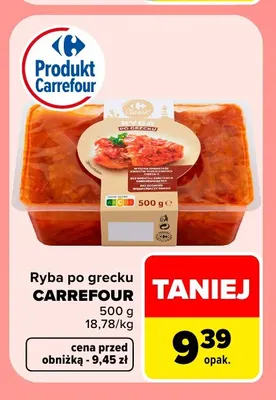 Ryba po grecku Carrefour promocja w Carrefour Market