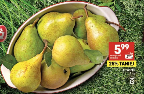 Gruszki promocja w Delikatesy Centrum