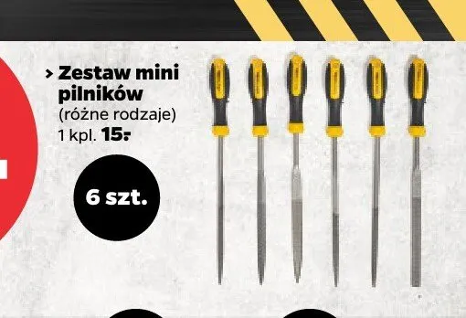 Zestaw mini pilników Techliner promocja w Netto