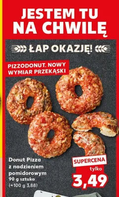 Donut Pizza z nadzieniem pomidorowym promocja w Kaufland
