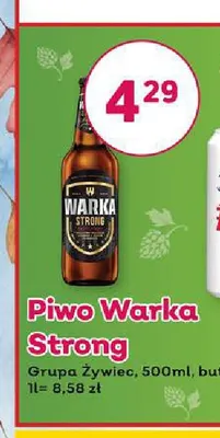 Piwo Warka Strong promocja w Bliski