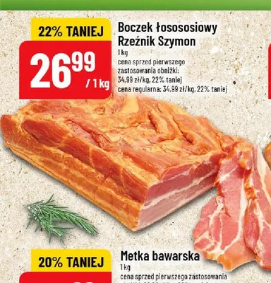 Boczek łososiowy Rzeźnik Szymon promocja w POLOmarket