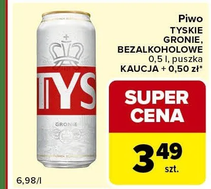 Piwo Tyskie Gronie promocja w Carrefour Express