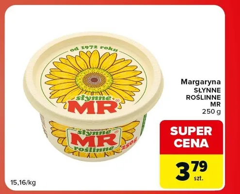 Margaryna Słynne Roślinne MR promocja w Carrefour Market