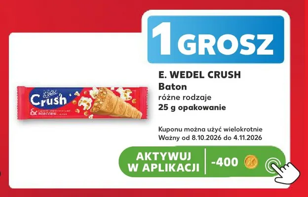 Baton E.Wedel Crush promocja w Kaufland
