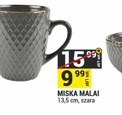 Miska Malai szara 13,5cm promocja w Merkury Market