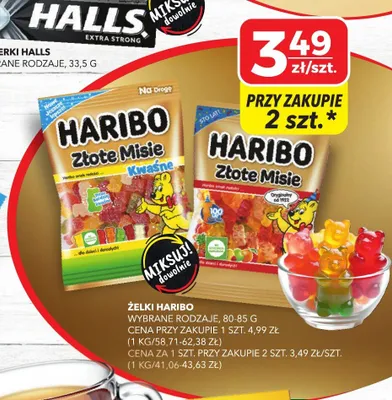 Żelki Haribo Złote Misie 80-85g promocja w Top Market