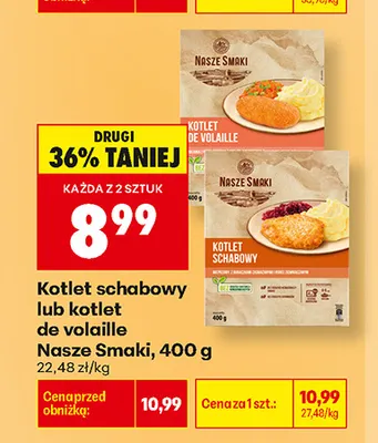 Kotlet de volaille Nasze Smaki promocja w Biedronka