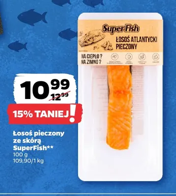 Łosoś pieczony ze skórą SuperFish promocja w Netto