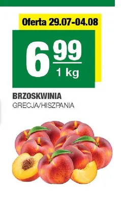 Brzoskwinia promocja w SPAR