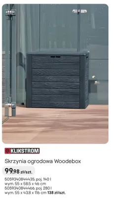 Skrzynia ogrodowa Woodebox promocja w Castorama