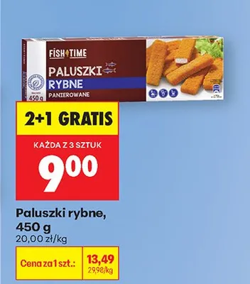 Paluszki rybne panierowane promocja w Biedronka