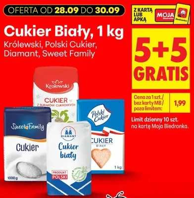 Cukier biały Królewski promocja w Biedronka