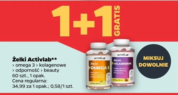 Żelki Activlab odporność beauty promocja w Netto