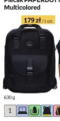 Plecak PAPERDOT lifestyle Black promocja w Empik