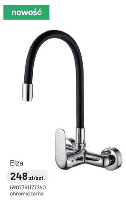 Bateria kuchenna Elza chrom/czarna promocja w Castorama