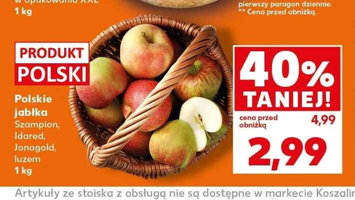 Jabłka Szampion polskie promocja w Kaufland
