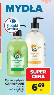 Mydło w płynie różne rodzaje promocja w Carrefour