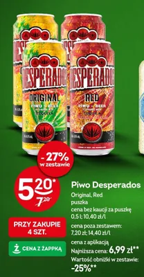 Piwo Desperados Original, Red promocja w Żabka