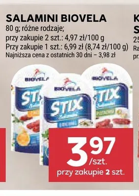 Salamini Biovela promocja w Stokrotka