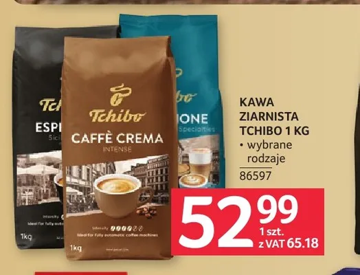 Kawa ziarnista Tchibo Caffè Crema promocja w Selgros