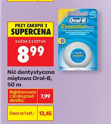 Nić dentystyczna miętowa promocja w Biedronka