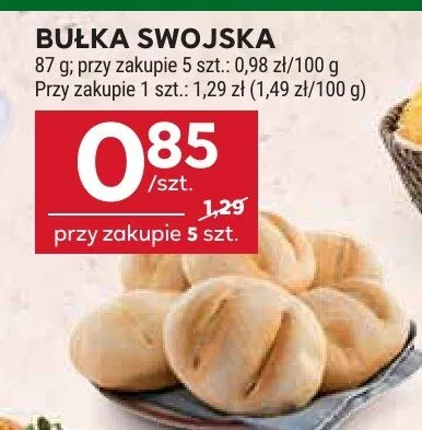 Bułka swojska promocja w Stokrotka