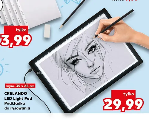 LED Light Pad Podkładka do rysowania CRELANDO promocja w Kaufland