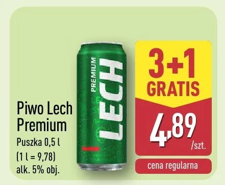 Piwo Lech Premium promocja w Aldi