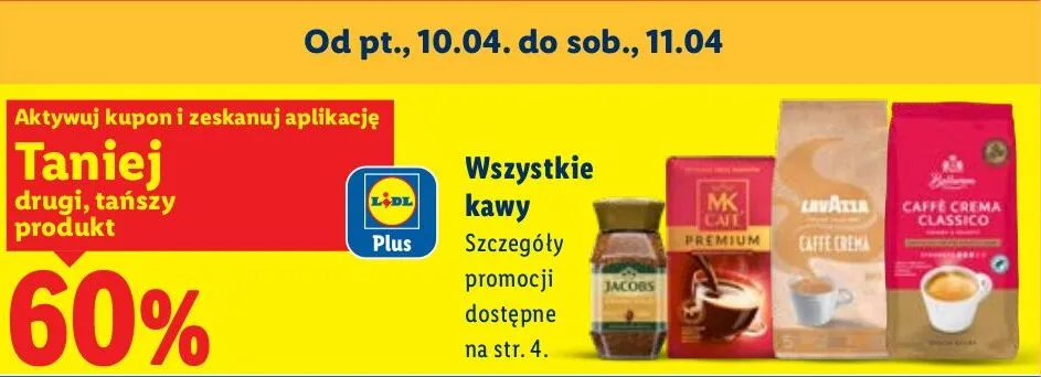 Wszystkie kawy promocja w Lidl