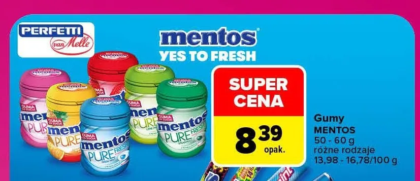 Gumy Mentos promocja w Carrefour Market