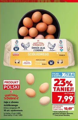 Jaja z chowu ściółkowego klasa M Stąd takie Dobre! promocja w Kaufland