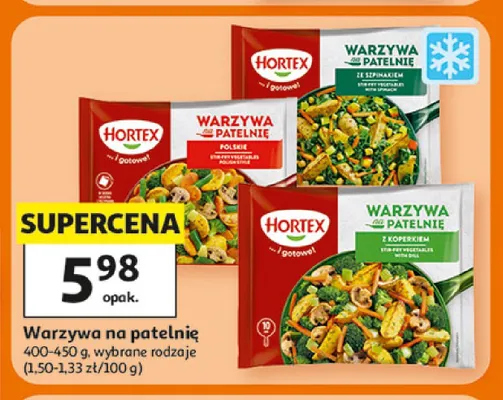 Warzywa na patelnię Hortex promocja w Auchan