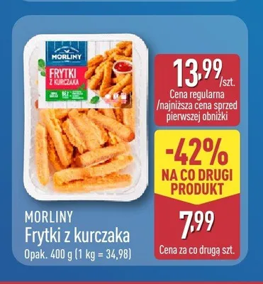 Frytki z kurczaka Morliny promocja w Aldi